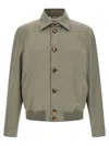 Brunello Cucinelli Long-sleeved Casual Jacket In Green
