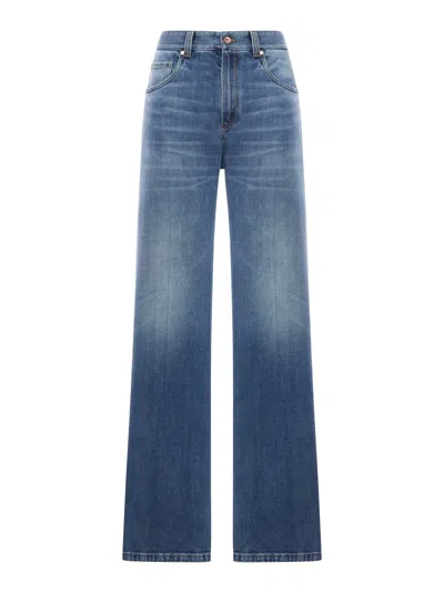 Brunello Cucinelli Cotton Jeans In Blue