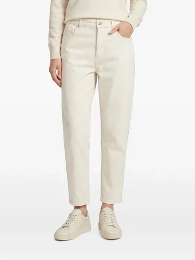 Brunello Cucinelli Cotton Jeans In Neutral