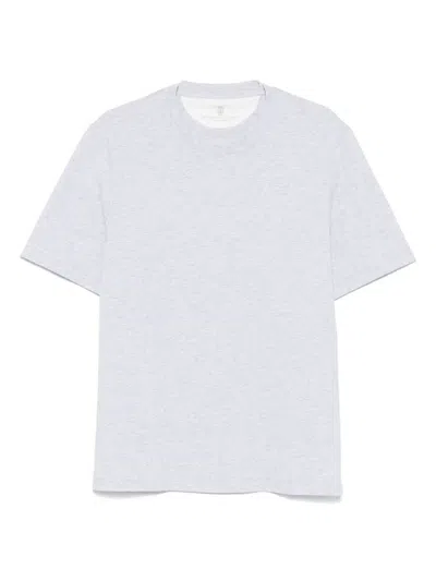 Brunello Cucinelli Cotton Jersey Crew-neck T-shirt In White