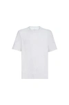 Brunello Cucinelli Men Slim Fit Crew-neck T-shirt In Lightweight Cotton Jersey In Gray