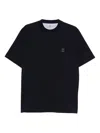 Brunello Cucinelli Cotton Jersey Crew Neck T-shirt With Logo Clothing