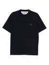 Brunello Cucinelli Cotton Jersey Crew Neck T-shirt With Logo Clothing In Black