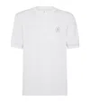Brunello Cucinelli Cotton Jersey Crew Neck T-shirt With Logo In White
