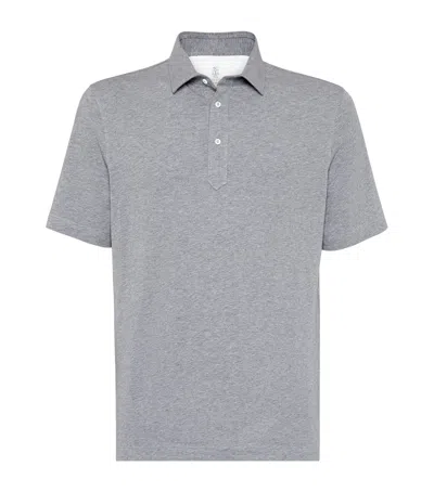 BRUNELLO CUCINELLI COTTON-JERSEY POLO SHIRT