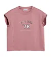 Brunello Cucinelli Cotton Jersey Printed T-shirt In Pink