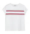 Brunello Cucinelli Cotton Jersey Stripe T-shirt In White