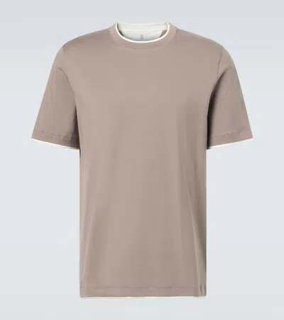 BRUNELLO CUCINELLI COTTON JERSEY T-SHIRT