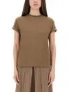 Brunello Cucinelli Refined Cotton Jersey T-shirt With Timeless Appeal In Brown