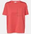 Brunello Cucinelli Cotton Jersey T-shirt In Red