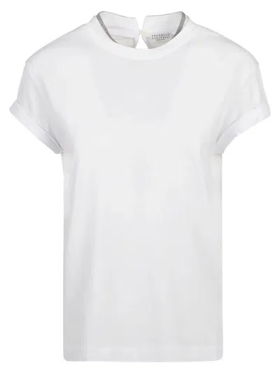 Brunello Cucinelli Cotton Jersey T-shirt In White