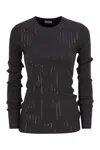 Brunello Cucinelli Cotton Jersey T-shirt With Dazzling Chalk Stripe Embroidery In Animal Print