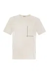 Brunello Cucinelli Cotton Jersey T-shirt With Shiny Pocket Detail In White