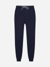 Brunello Cucinelli Tapered Cotton Track Pants In Blue