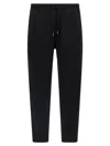 Brunello Cucinelli Silk And Cashmere Blend Joggers In Black