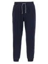 Brunello Cucinelli Men Cotton Blend Joggers In Blue