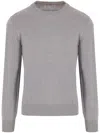 Brunello Cucinelli Man Sweater Light Grey Size 46 Cashmere In 灰色