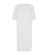 Brunello Cucinelli Women's Cotton Knit Dress With Shiny Piping In White