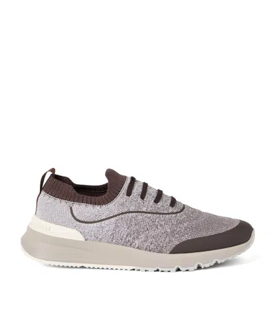 BRUNELLO CUCINELLI COTTON-KNIT RUNNING SHOES