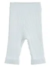 Brunello Cucinelli Cotton Knitted Trousers In Blue