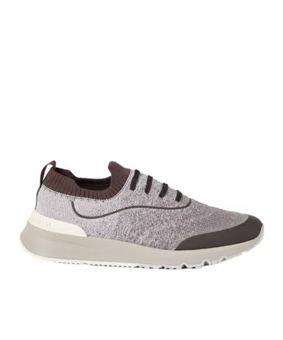 BRUNELLO CUCINELLI COTTON KNITWEAR SNEAKERS
