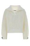 Brunello Cucinelli Women Sparkling Net Cotton Hooded Cardigan In White