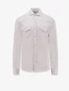 Brunello Cucinelli Men Cotton Leisure Fit Shirt In Neutral