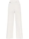 Brunello Cucinelli Cotton-linen Blend Trousers In White
