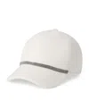 Brunello Cucinelli Panelled Linen Baseball Cap With Curved Brim In White