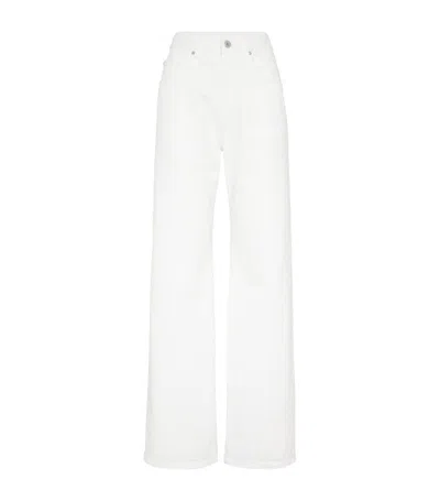 Brunello Cucinelli Cotton-linen Jeans In White
