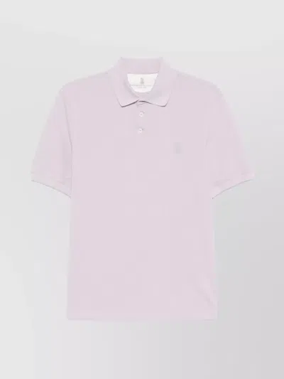 BRUNELLO CUCINELLI COTTON LOGO POLO SHIRT