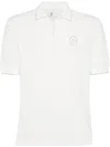 Brunello Cucinelli Cotton Logo-tennis Polo Shirt In White