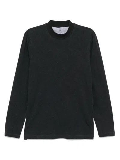 Brunello Cucinelli Klassisches Langarmshirt In Grau
