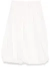 Brunello Cucinelli Cotton Midi Skirt In White