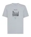 Brunello Cucinelli Grey Cotton Jersey Milano T-shirt In Gray