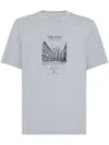 Brunello Cucinelli Grey Cotton Jersey Milano T-shirt In Grey