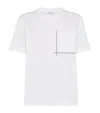 Brunello Cucinelli Classic Pocket Tee Shirt Clothing In White
