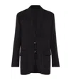 Brunello Cucinelli Cotton Organza Single-breasted Blazer In Black