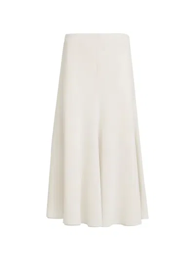 Brunello Cucinelli Cotton Organza Skirt In White