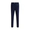 Brunello Cucinelli Modern Cotton Pants For Casual Elegance In Blue