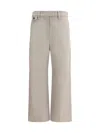 Brunello Cucinelli Twill Trousers In Fossil