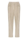 Brunello Cucinelli Straight-leg Corduroy Trousers In Neutrals