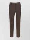 Brunello Cucinelli Cotton Pants With Button And Pockets In Brown