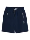 Brunello Cucinelli Straight-leg Drawstring Shorts In Blue
