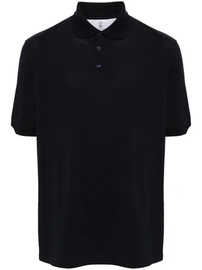 Brunello Cucinelli Cotton Polo Shirt In Black