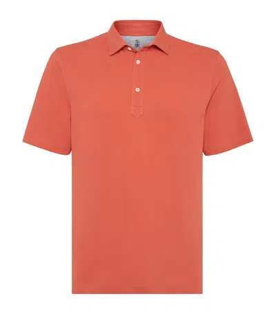 BRUNELLO CUCINELLI COTTON PIQUÉ POLO SHIRT