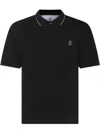 Brunello Cucinelli Piqué Polo Shirt Logo In Black  