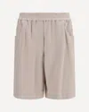 Brunello Cucinelli Beige Cotton Shorts In Brown