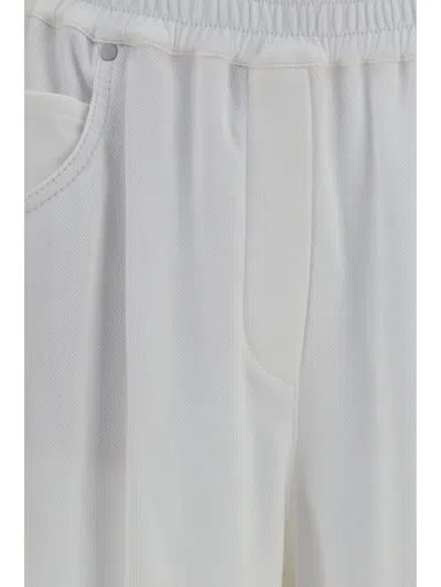 Brunello Cucinelli White Textured Shorts