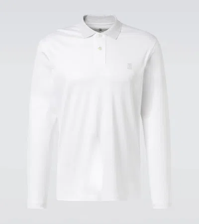 Brunello Cucinelli Cotton Polo Shirt In White